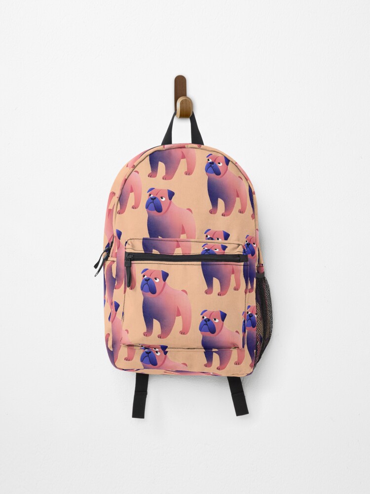 Thumbnail 1 of 3, Backpack, Gradient Pug Pattern designed and sold by dreampik.