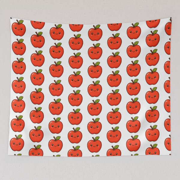 Item preview, Cute Smiling Cartoon Apple designed and sold by nada-art.