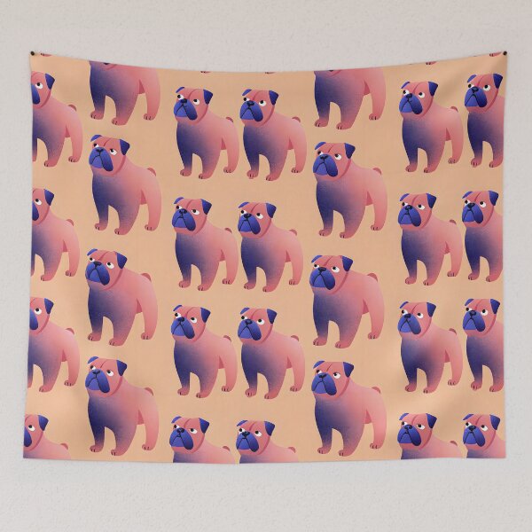 Item preview, Gradient Pug Pattern designed and sold by dreampik.
