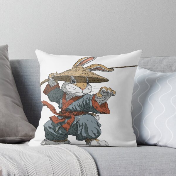 Item preview, Kung Fu Bunny – Brave Martial Arts Rabbit Illustration designed and sold by DTDSEverything.