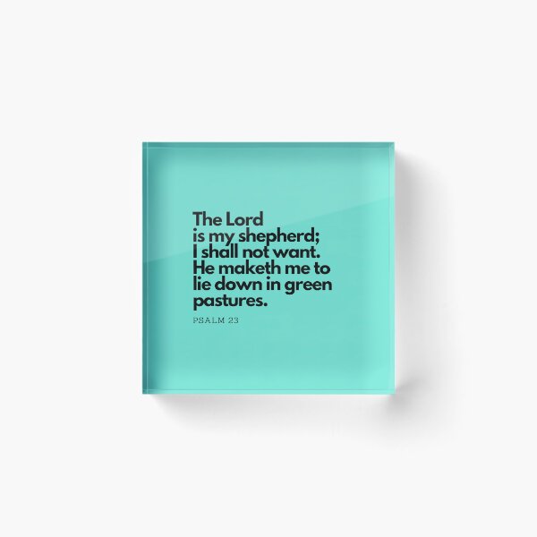 Item preview, Bible Quotes: The Lord is my shepherd Inspirational Quotes, Daily Quotes  designed and sold by Animals, Nature & Landscapes.