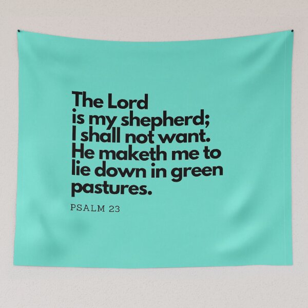 Item preview, Bible Quotes: The Lord is my shepherd Inspirational Quotes, Daily Quotes  designed and sold by Animals, Nature & Landscapes.