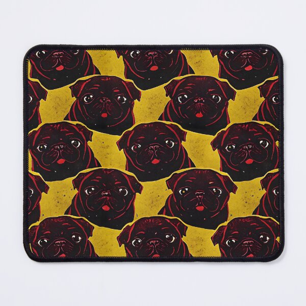 Item preview, Playful Pug Faces Pattern designed and sold by dreampik.