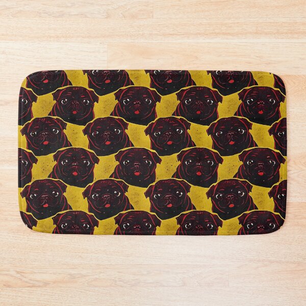 Item preview, Playful Pug Faces Pattern designed and sold by dreampik.