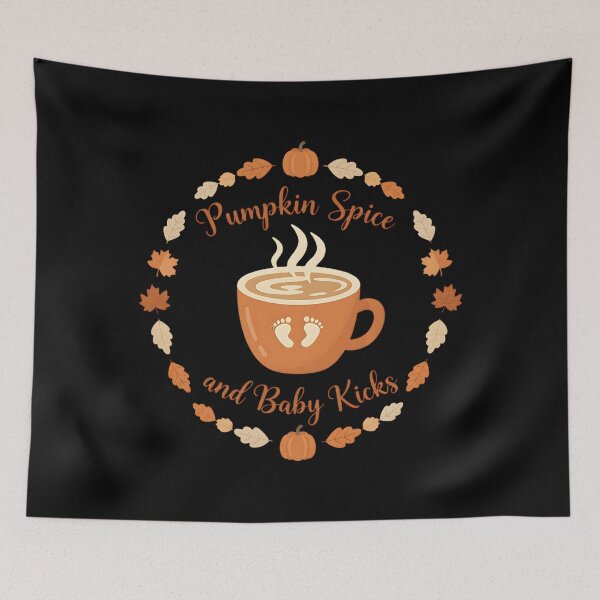 Item preview, Pumpkin Spice and Baby Kicks Art designed and sold by Silent Watch Threads..