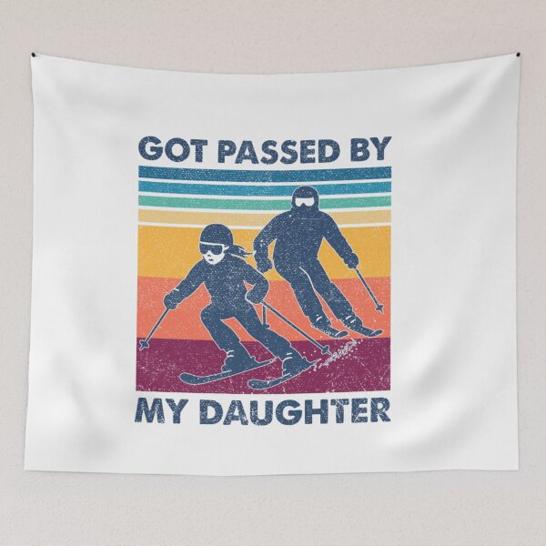Item preview, Got Passed By My Daughter Funny Skiing Dad Retro Art designed and sold by LakenDraphil.
