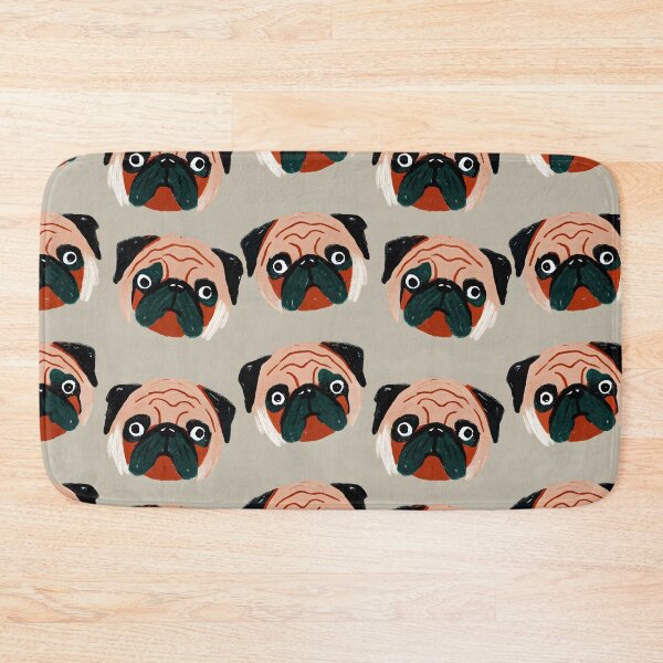 Item preview, Playful Pug Faces Pattern designed and sold by dreampik.