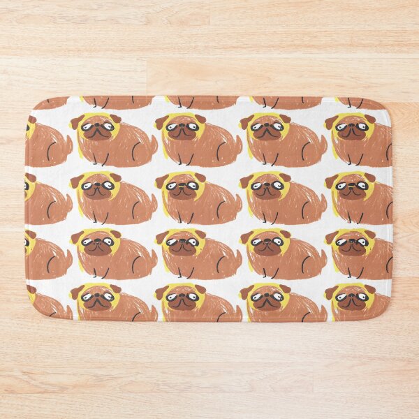 Item preview, Playful Pug Faces Pattern designed and sold by dreampik.