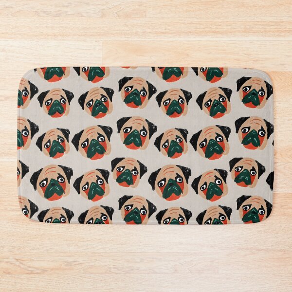 Item preview, Playful Pug Faces Pattern designed and sold by dreampik.