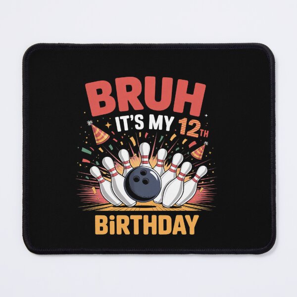 Item preview, Bruh It's My 12th Birthday Boy 12 Year Old Bowling Party designed and sold by EllinoKlemo.