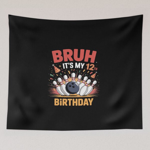 Item preview, Bruh It's My 12th Birthday Boy 12 Year Old Bowling Party  designed and sold by EllinoKlemo.