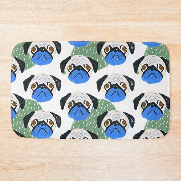 Item preview, Playful Pug Faces Pattern designed and sold by dreampik.