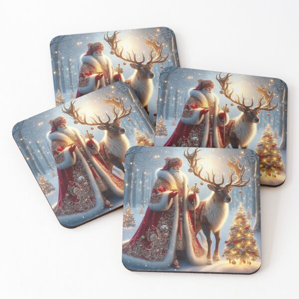 Item preview, Father Frost and Reindeer – Christmas Light Magic designed and sold by AmetistLight.