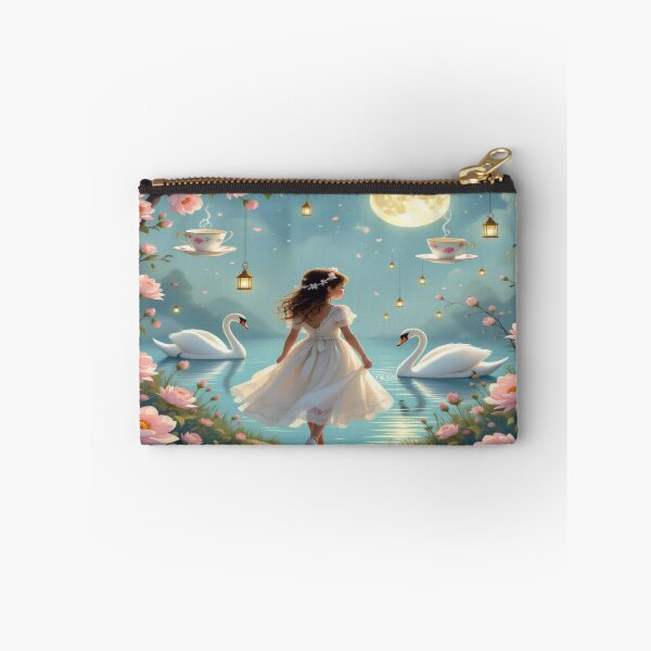 Item preview, Whimsical garden ballet – between swans, teacups & moonlit serenity designed and sold by FotoworldEdel.