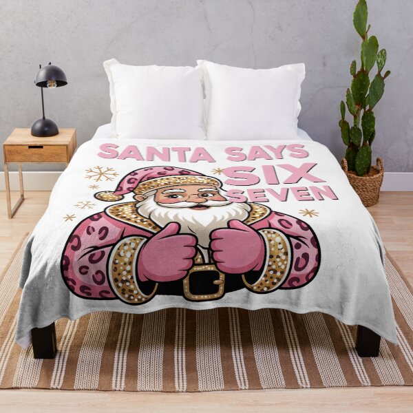 Item preview, Funny Pink Santa Says Six Seven Christmas 67 Meme Xmas Girls designed and sold by ZANNIX.