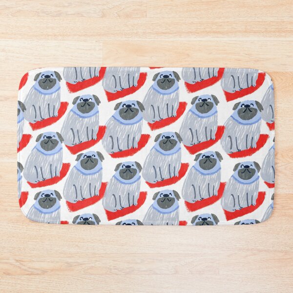 Item preview, Playful Pug Faces Pattern designed and sold by dreampik.