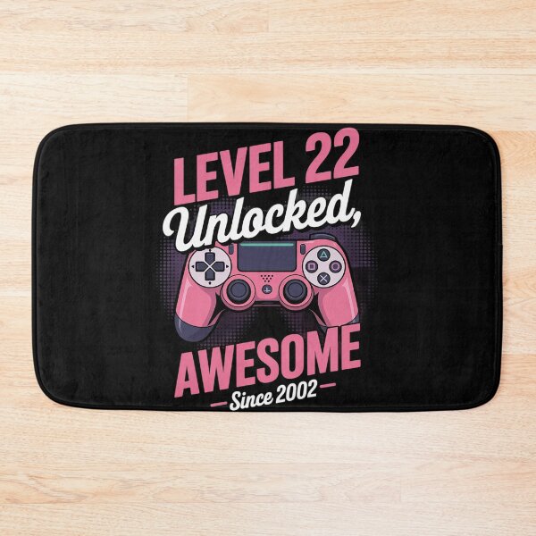 Item preview, Level 22 Unlocked 22th birthday girl video gamer 22 year old  designed and sold by NeomiStoreSS.