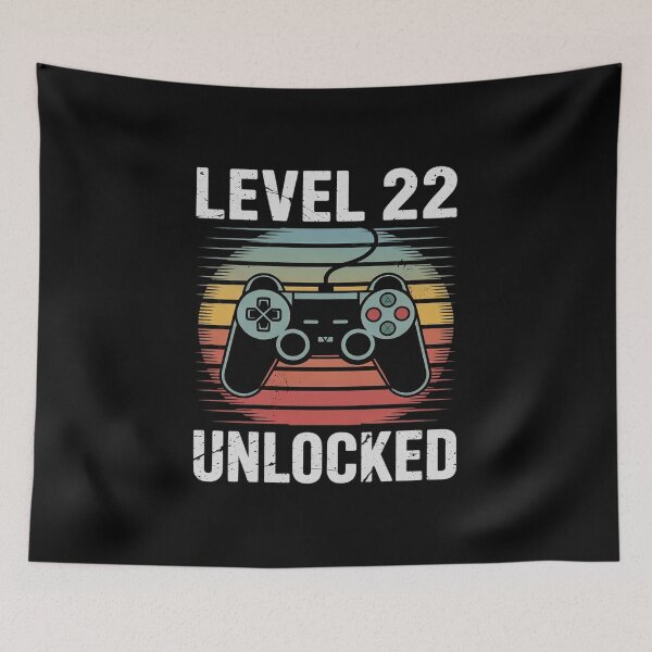 Item preview, Level 22 Unlocked Video Gamer 22nd Birthday  designed and sold by NeomiStoreSS.
