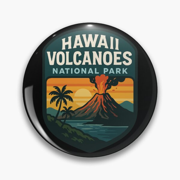 Artikelvorschau, Hawaii Volcanoes Nationalpark Retro Reisen entworfen und verkauft von TomFrontierArt.