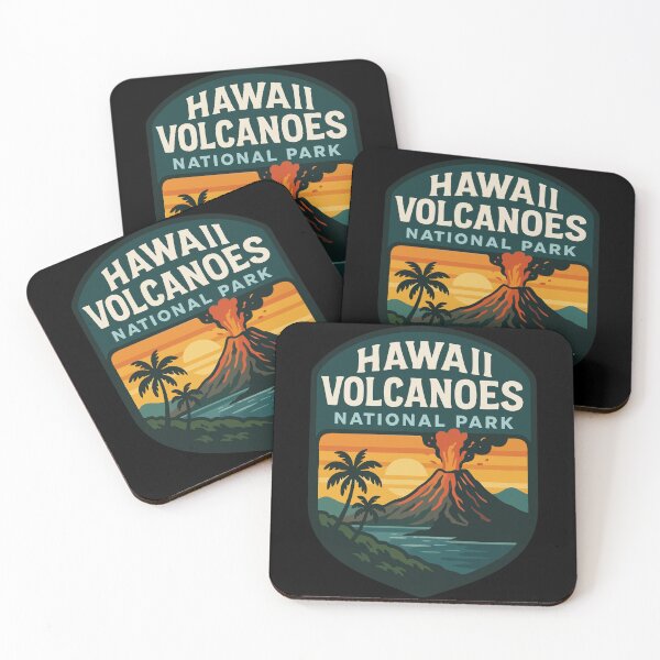 Item preview, Hawaii Volcanoes National Park Retro Travel designed and sold by TomFrontierArt.