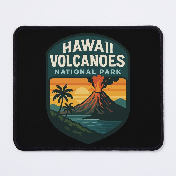 Item preview, Hawaii Volcanoes National Park Retro Travel designed and sold by TomFrontierArt.