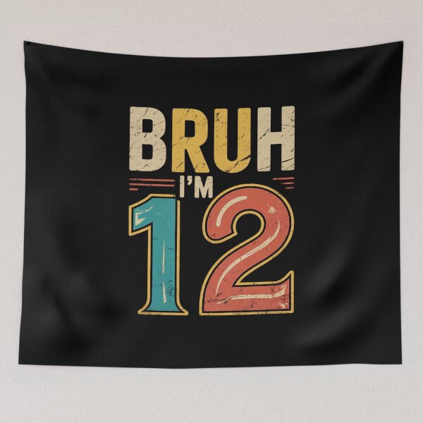Item preview, Bruh It's My 12th Birthday I'm 12 Years Old Birthday Present  designed and sold by KonstanKoraner.