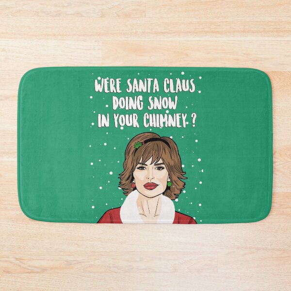 Item preview, Lisa Rinna - Were Santa Claus Doing Snow In Your Chimney ? - Real Housewives of Beverly Hills Christmas Card RHOBH designed and sold by PopShopDesignFR.
