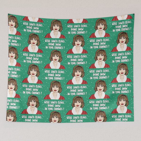 Item preview, Lisa Rinna - Were Santa Claus Doing Snow In Your Chimney ? - Real Housewives of Beverly Hills Christmas Card RHOBH designed and sold by PopShopDesignFR.