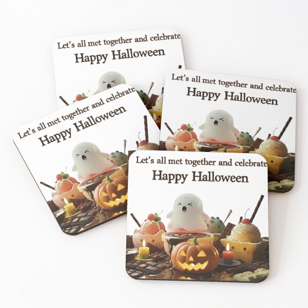 Item preview, Cute Halloween Dessert Party Illustration designed and sold by DroolWorthyUS.