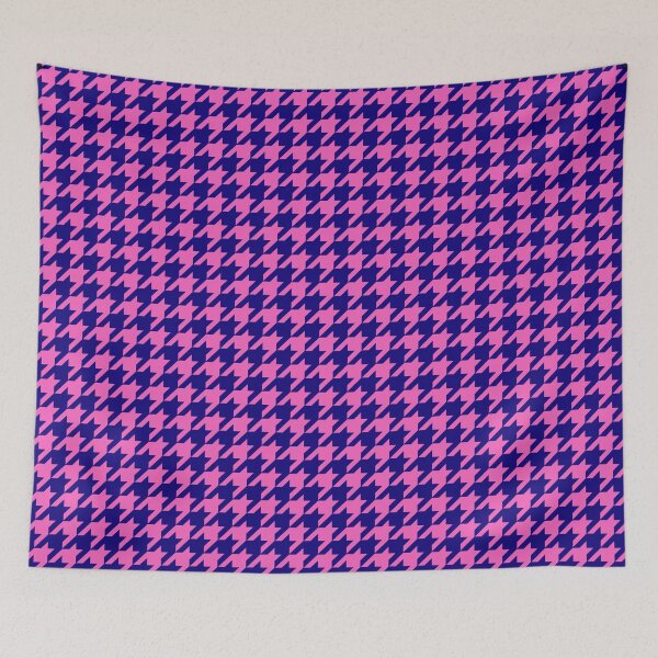 Item preview, Pink Blue Houndstooth Check Pattern Design  designed and sold by PatternTitan.