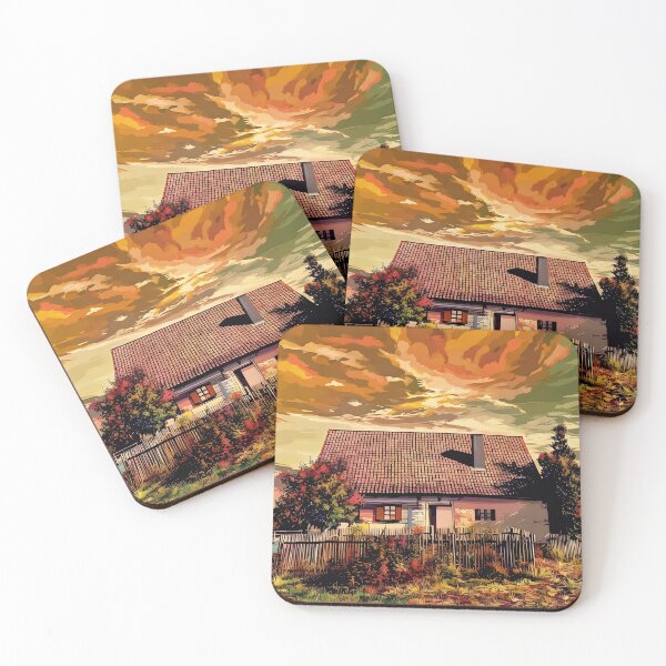 Item preview, Funky Little House with Fence designed and sold by tomorrowsart.