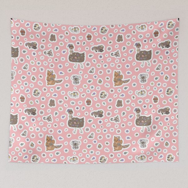 Item preview, Spring Aussie Animals (Pink) designed and sold by HarunaMcDesigns.