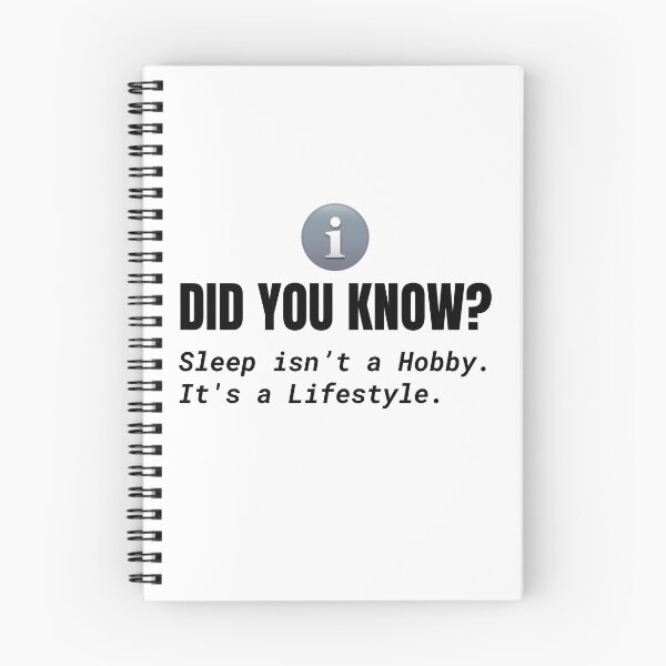 Item preview, Did you know? SLEEP is a LIFESTYLE. designed and sold by rebuZZ-Apparels-The Minimalistic Buzz.