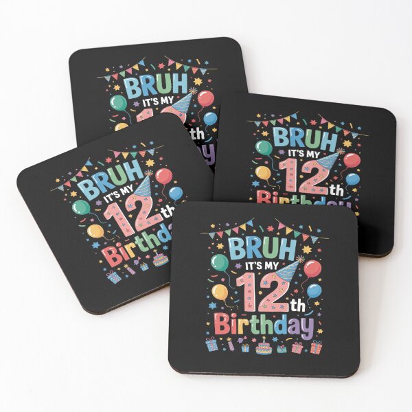 Item preview, Bruh It's My 12th Birthday Sarcastic 12 Years Old Kids  designed and sold by KonstanKoraner.
