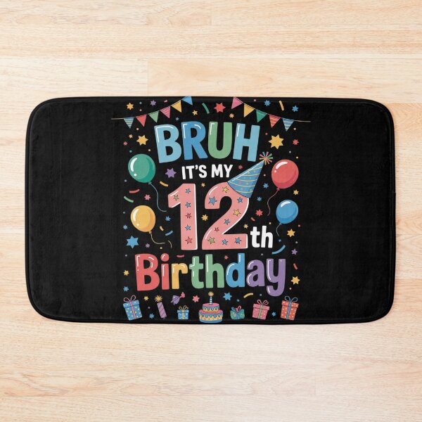 Item preview, Bruh It's My 12th Birthday Sarcastic 12 Years Old Kids  designed and sold by KonstanKoraner.