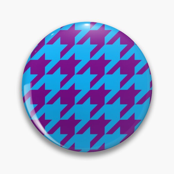 Item preview, Purple Blue Houndstooth Check Pattern Design  designed and sold by PatternTitan.