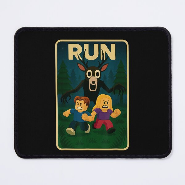 Item preview, Scary Wendigo Deer Monster Run Cryptid Horror Game Art designed and sold by NguboNorento.