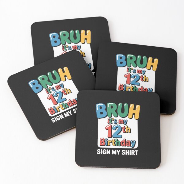 Item preview, Bruh It's My 12th Birthday Sign My  12 Year Old Bday  designed and sold by KonstanKoraner.