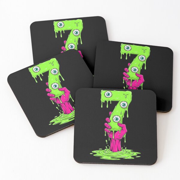 Item preview, Creepy Zombie Number Seven Monster Hand Halloween Art designed and sold by NguboNorento.