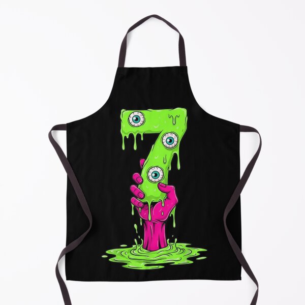Item preview, Creepy Zombie Number Seven Monster Hand Halloween Art designed and sold by NguboNorento.