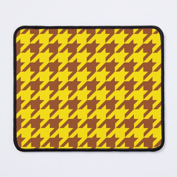 Item preview, Brown Yellow Houndstooth Check Pattern Design designed and sold by PatternTitan.