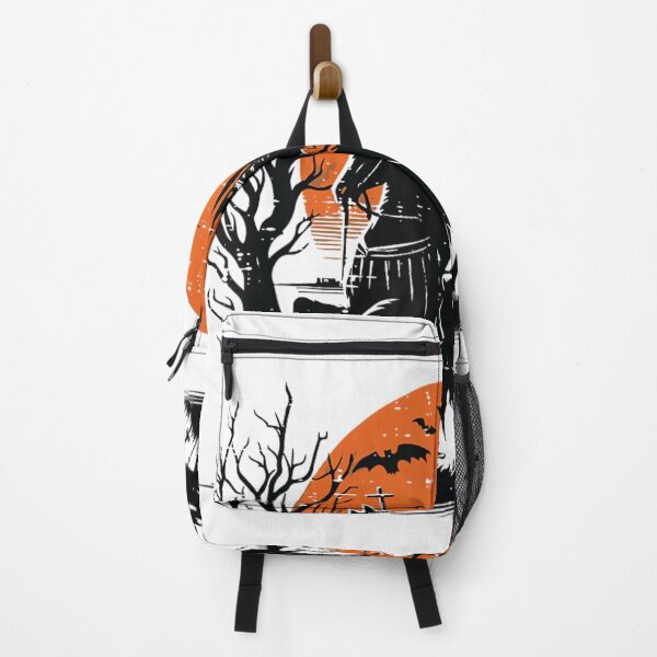 Item preview, Headless Horseman Castle Graveyard Halloween Horror Vintage Art designed and sold by NguboNorento.