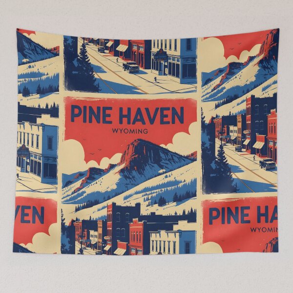 Item preview, Pine Haven Wyoming 1950s USA Vintage Travel Tourism designed and sold by TravelersGems.