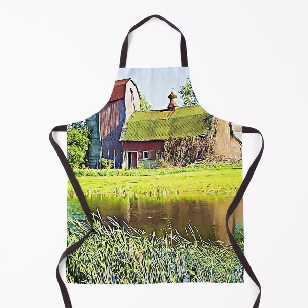 Item preview, Old Barn with Pond designed and sold by tomorrowsart.