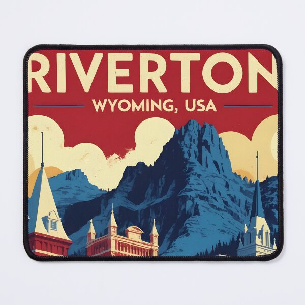 Item preview, Riverton Wyoming 1950s USA Vintage Travel Tourism designed and sold by TravelersGems.