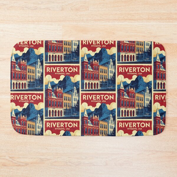 Item preview, Riverton Wyoming 1950s USA Vintage Travel Tourism designed and sold by TravelersGems.