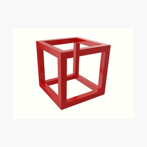 Necker Cube Art Prints | Redbubble