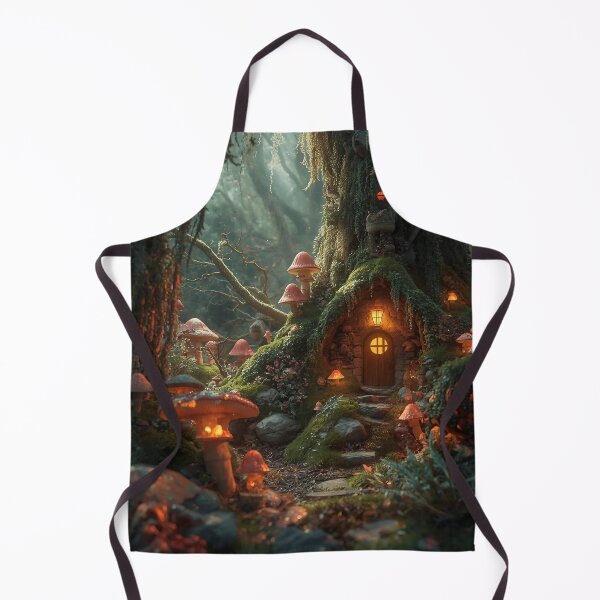 Item preview, Enchanted Goblincore Mushroom House in a Mystic Forest – Cozy Fantasy Cottage Art designed and sold by bgrzblkdigital.