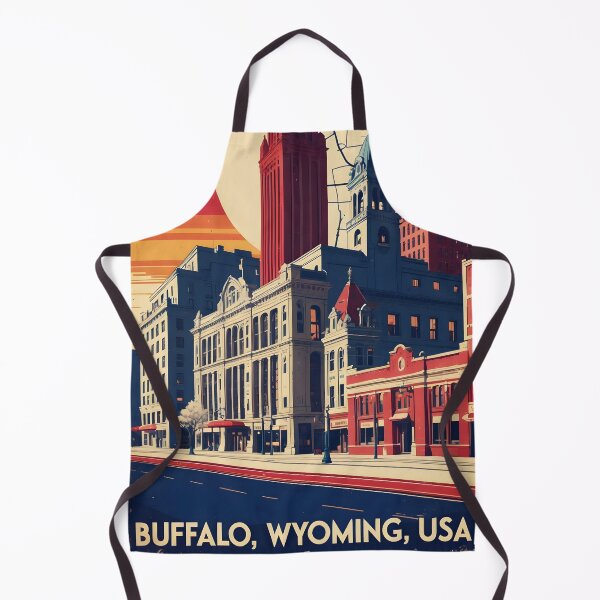 Item preview, Buffalo Wyoming 1950s USA Vintage Travel Tourism designed and sold by TravelersGems.