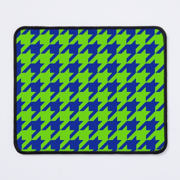 Item preview, Green Blue Houndstooth Check Pattern Design designed and sold by PatternTitan.